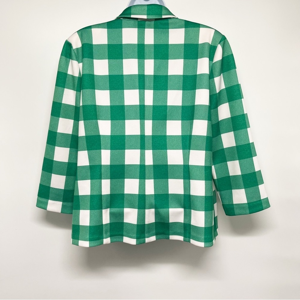 Gingham Checkered Plaid Print Structured Lightwei… - image 5